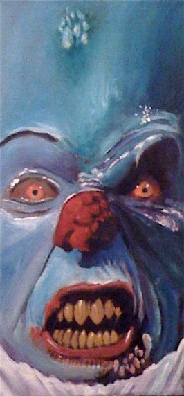 Joe Baker Painting Clown