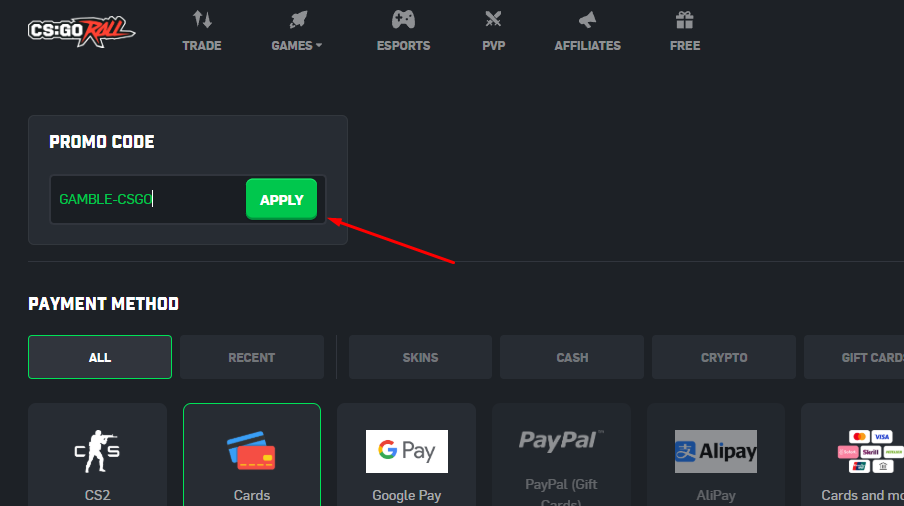 click apply